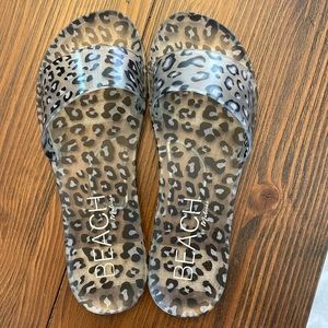 Beach leopard sandals